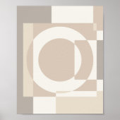 Poster Soft Geometric Blocks – Simple and Sleek (Devant)