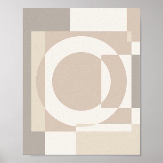 Poster Soft Geometric Blocks – Simple and Sleek (Devant)
