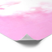Poster Soft Happy Rose Nuages Décor (Coin)