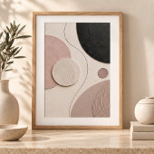 Poster Soft Orbit | Minimal Abstract Plaster Art Print