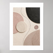 Poster Soft Orbit | Minimal Abstract Plaster Art Print (Devant)