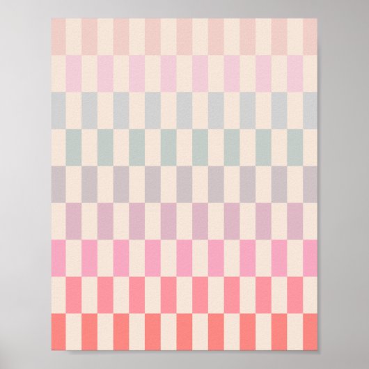 Poster Soft Pastel Stripes 02 (Devant)