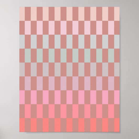 Poster Soft Pastel Stripes 03 Cinnamon (Devant)