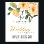 POSTER SOFT PEACH PEONY FLORAL WATERCOLOR MARIAGE ACCUEIL<br><div class="desc">Si vous avez besoin d'une personnalisation supplémentaire,  n'hésitez pas à m'envoyer un message sur yellowfebstudio@gmail.com</div>