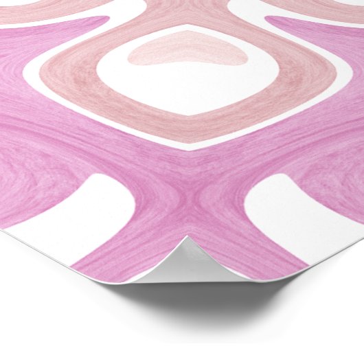 Poster Soft Pink and Blush Mandala Pattern (Coin)