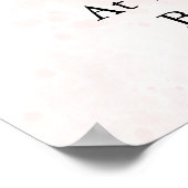 Poster Soft Pink Roses & Bride and Groom Collection (Coin)