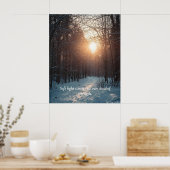 Poster Soft Winter Light – Minimalist Calm Art Print (Cuisine)