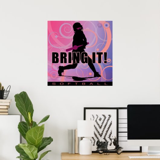 Poster softball101 (Bureau à domicile)