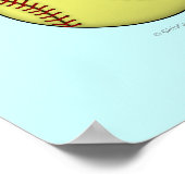 Poster Softball-Blue (Coin)