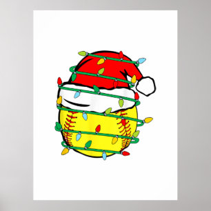 Poster Softball de Noël