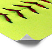 Poster Softball de Personalized yellow (Coin)