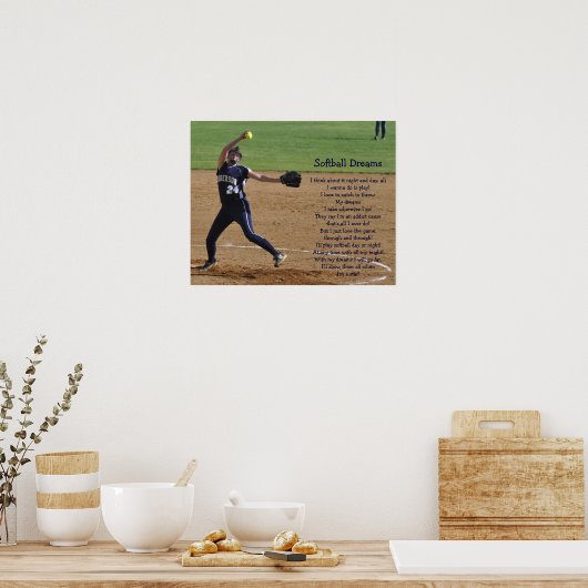 Poster Softball Dreams (Cuisine)