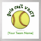 Poster Softball-Green (Devant)