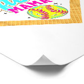 Poster Softball Mama Driam Cream Jeu Jour Sof (Coin)