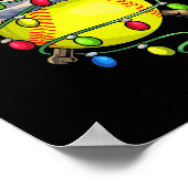 Poster Softball Noël Noël Lumières Noël Softball (Coin)