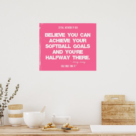 Poster Softball Quotes in Threads 004 (Cuisine)