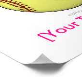 Poster Softball Rose (Coin)