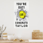 Poster Softball Senior Night Graduation (Cuisine)