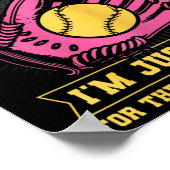 Poster Softball Sister I'm Just Here For Concession Stand (Coin)