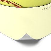 Poster Softball-Sky Blue (Coin)