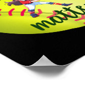 Poster Softball; Sticker de sport pour filles (Coin)