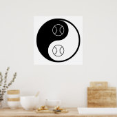Poster Softball Yin Yang (Cuisine)