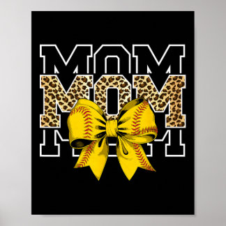Poster Softll Bow Women For Softll Leopard Mom Mothers Da