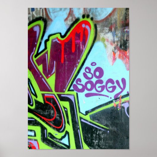 Poster Soggy graffiti (Devant)