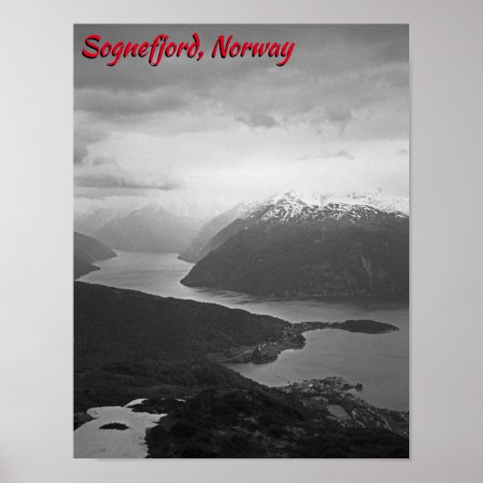 Poster Sognefjord, Norvège (Devant)