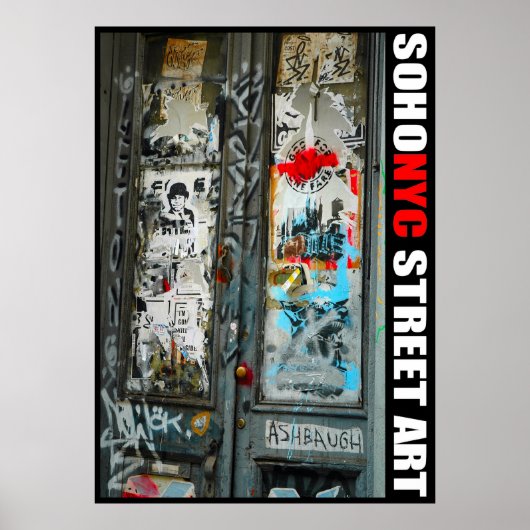 Poster SoHo NYC Street Art (Devant)
