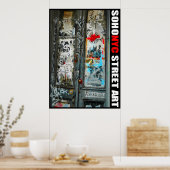 Poster SoHo NYC Street Art (Cuisine)