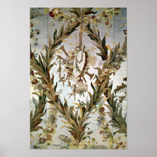 Poster Soie murale de la chambre de l'impératrice, 1787