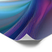 Poster Soie pastel colorée (Coin)