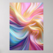 Poster Soie pastel colorée (Devant)