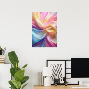 Poster Soie pastel colorée
