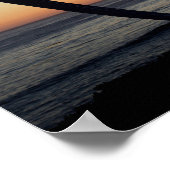 Poster Soies aériennes au coucher du soleil Vertical (Coin)