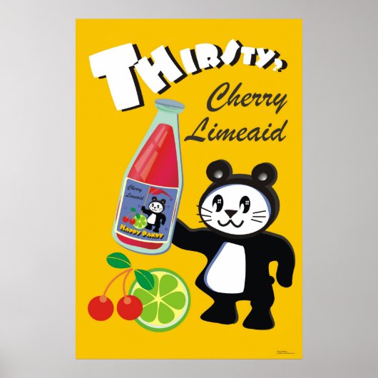 Poster Soif ? Happy Pandy Cherry Limeaid (Devant)