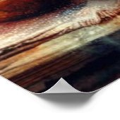 Poster Soins de Pâques avec Joli Bunny Baker d'aquarelle (Coin)