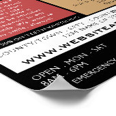 Poster Soins dentaires, dentisterie, Publicité pour les d (Coin)