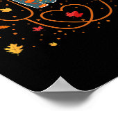 Poster Soins infirmiers Thanksgiving Day Stethoscope Fall (Coin)