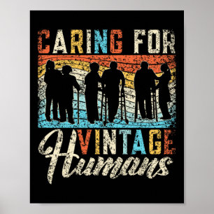 Poster Soins Pour Les Humains Vintages Infirmières Infirm
