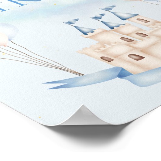 Poster Soins sucrés FairyTale Castle Crown Balloon Party (Coin)