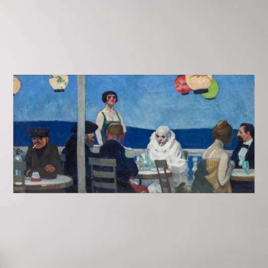 Poster Soir Bleu | Edward Hopper | (Devant)