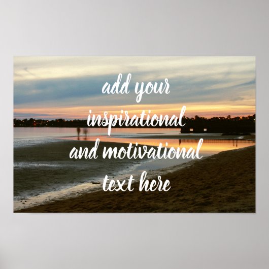 Poster Soirée à la plage (Devant)