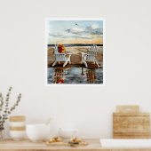 Poster Soirée à la plage (Cuisine)