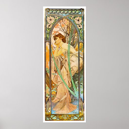 Poster Soirée, Alphonse Mucha (Devant)