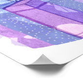 Poster Soirée : Anniversaire violet et rose (Coin)