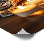 Poster Soirée aux chandelles chaleureuses et cosy (Coin)