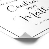 Poster Soirée avant le dîner de répétition Mariage (Coin)