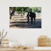 Poster soirée cheval et cavalier (Cuisine)